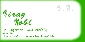 virag nobl business card